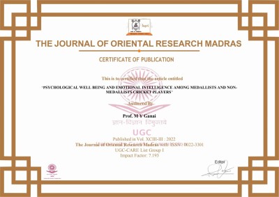 Certificate  of Publication