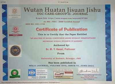 Certificate  of Publication